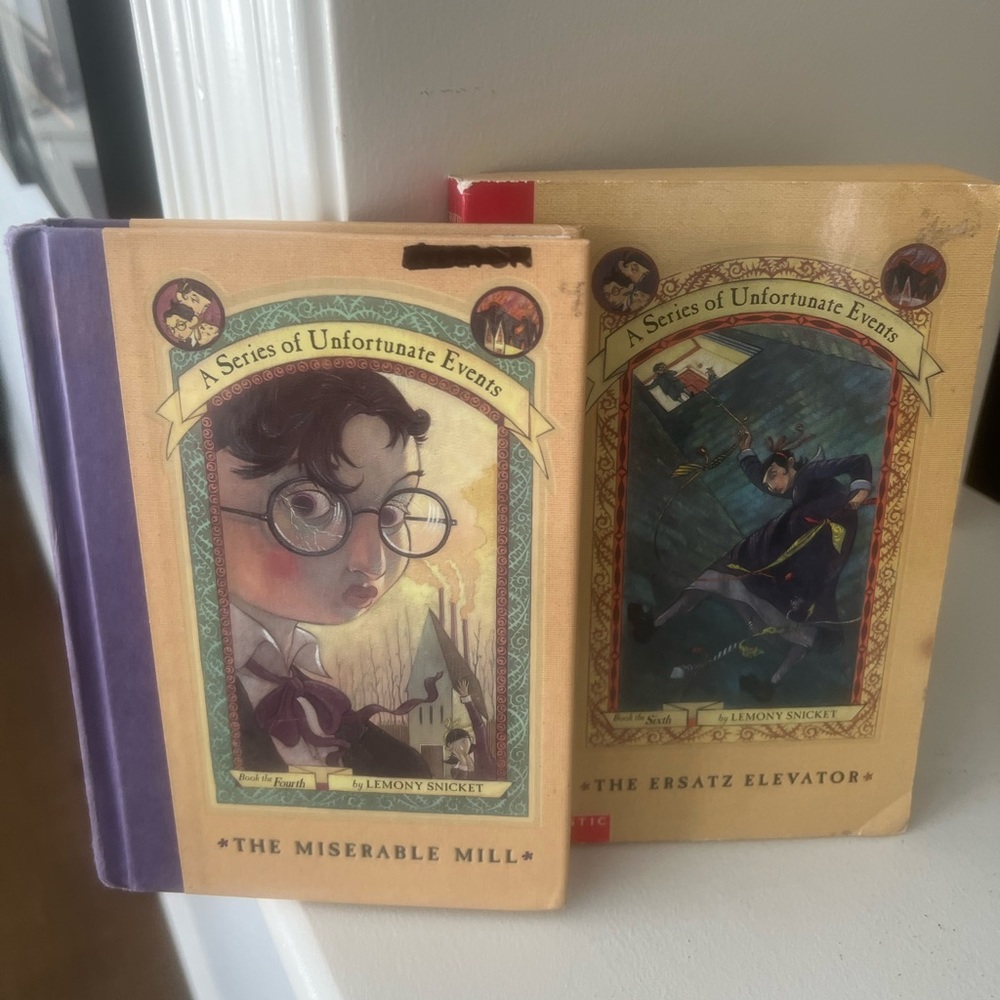 A Series Of Unfortunate Events Lemony Snicket Novels X 2